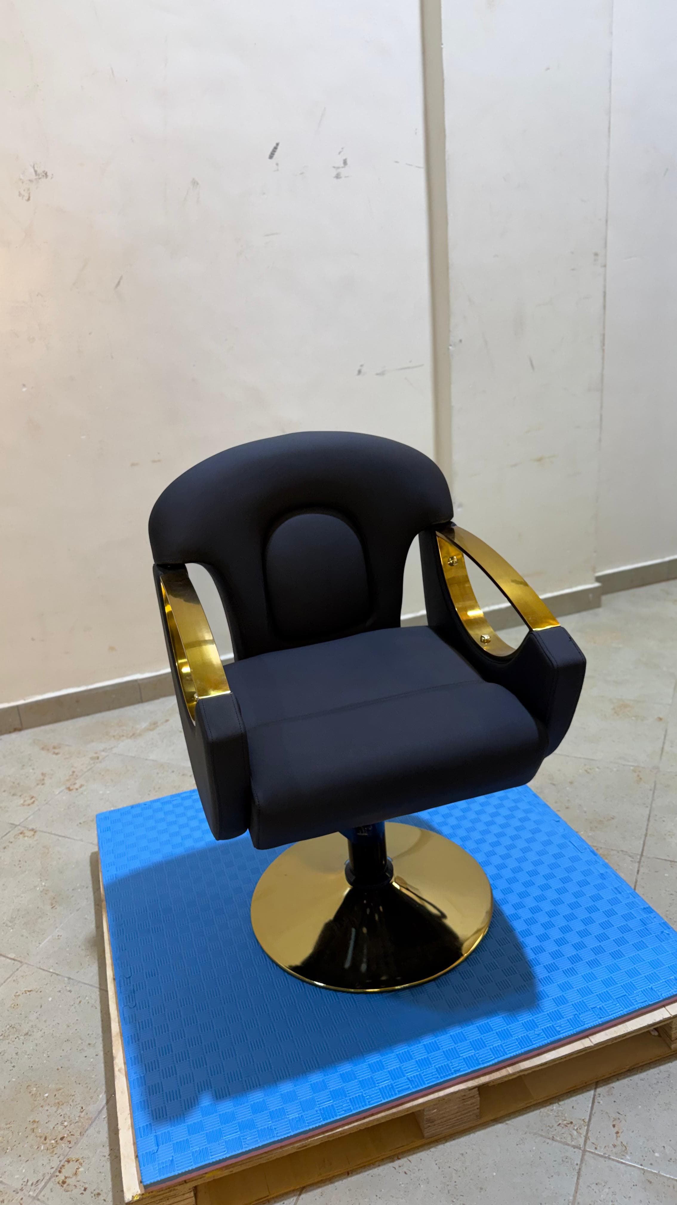 Royal Luxe Gold Accent Styling Chair - Salon Styling Chair in Kenya